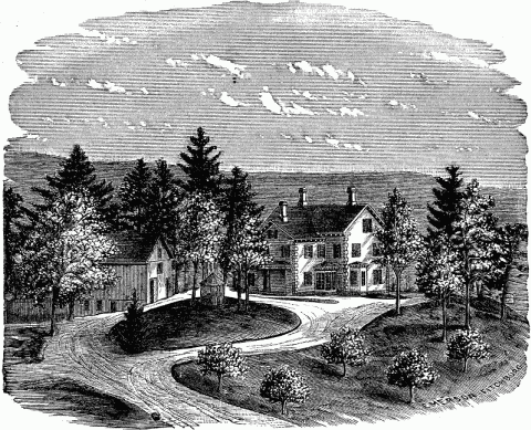 Laurel Hill. Residence Of Charles Mason, Rollstone Street.