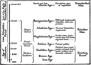 Time Diagram Showing the Estimated Duration of the True
Human Periods.