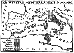 The WESTERN MEDITERRANEAN, 800-600 B.C.