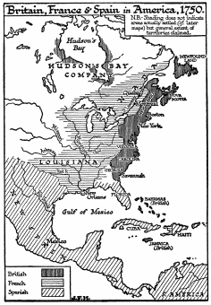 Britain, France & Spain in America, 175O.