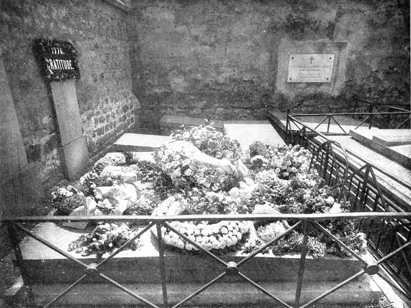 The Tomb of Lafayette in the Picpus Cemetery, Paris.