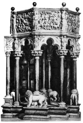 The Pulpit of the Duomo, Siena.

(Niccolò Pisano and his pupils.)