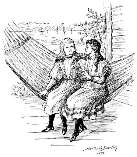 Pauline and Molly were swinging in a hammock