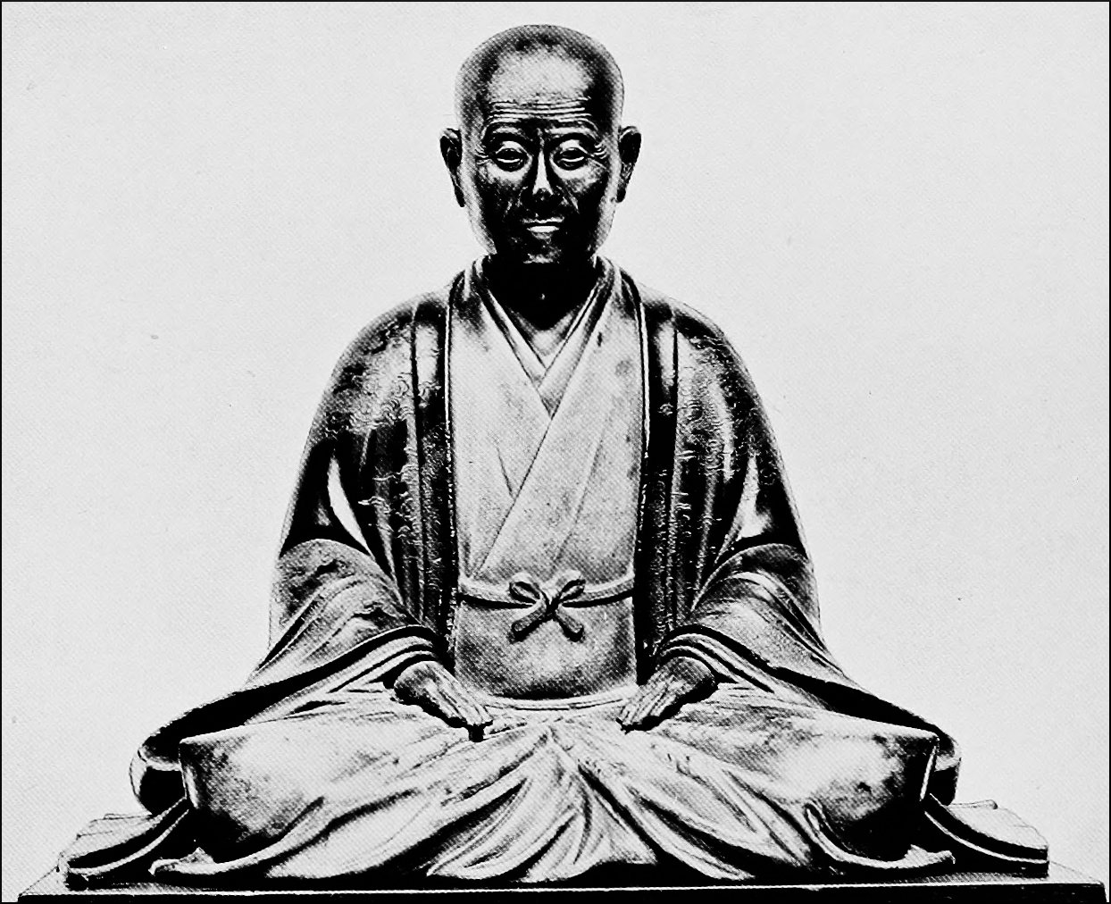 Portrait of Senno Rikiu,
    Carved in Wood and Lacquered