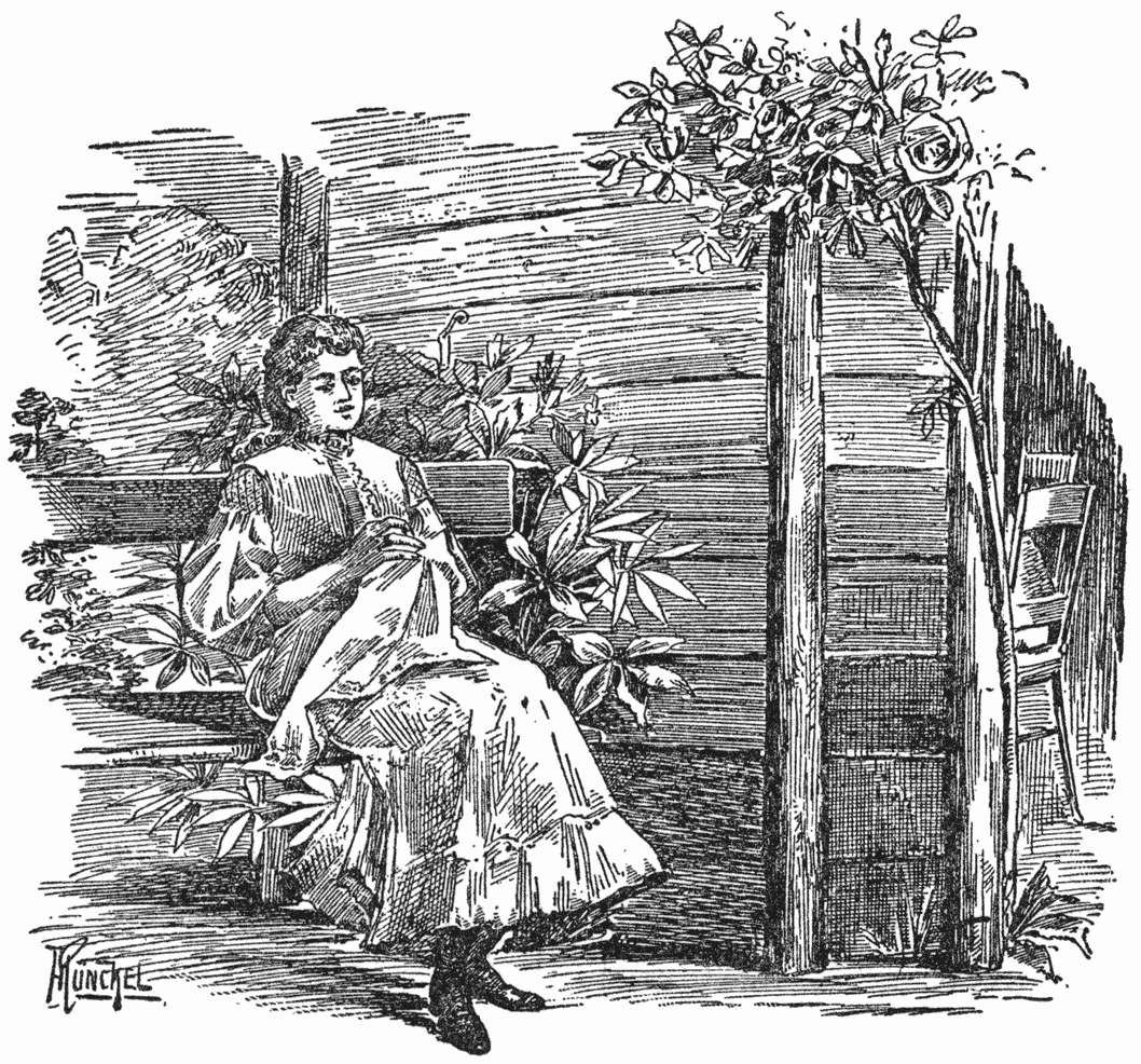 .... om daar kort bij, met een handwerkje bij zich, plaats te nemen op een der banken,.....