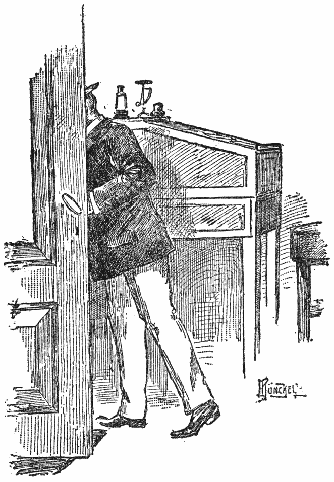 Haastig verliet hij daarop het kantoor.