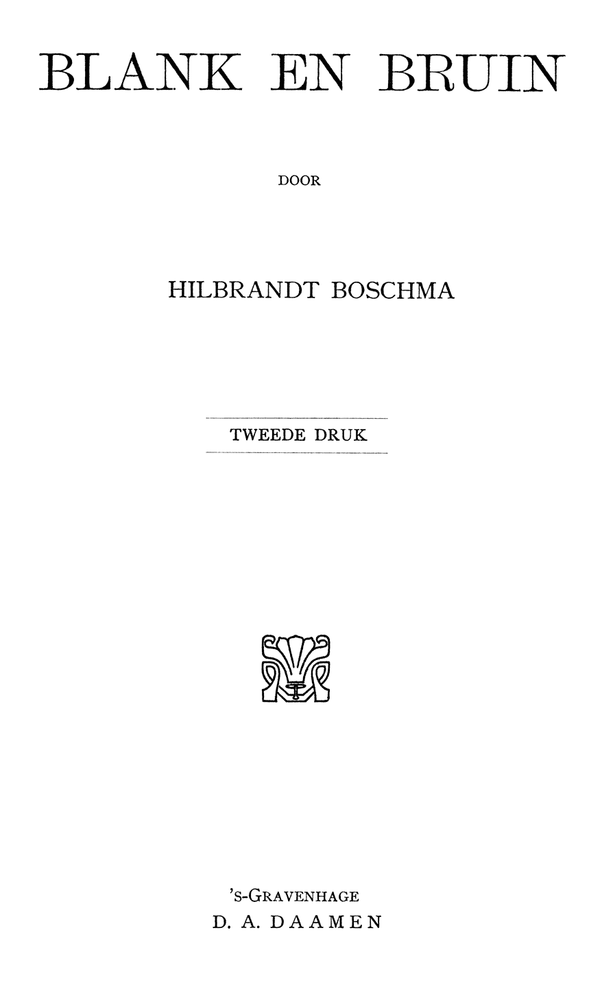 Oorspronkelijke titelpagina.