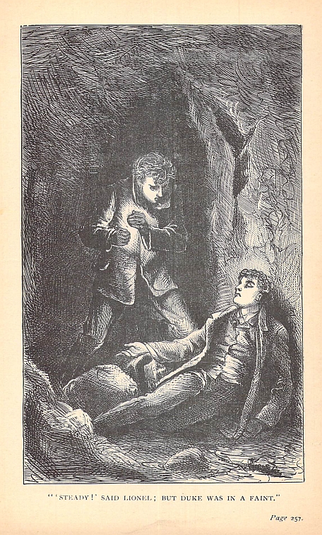 "'STEADY!' SAID LIONEL; BUT DUKE WAS IN A FAINT."