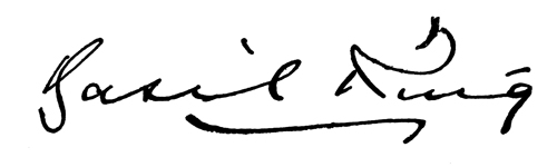 Basil King’s Signature