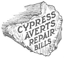 CYPRESS AVERTS REPAIR BILLS