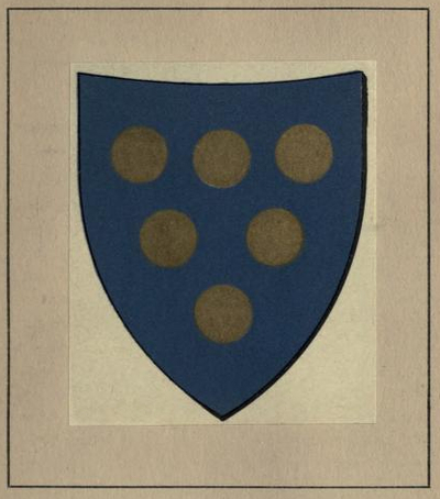 Lamberti shield: six gold balls on an blue field.