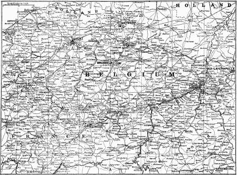 Map of Belgium