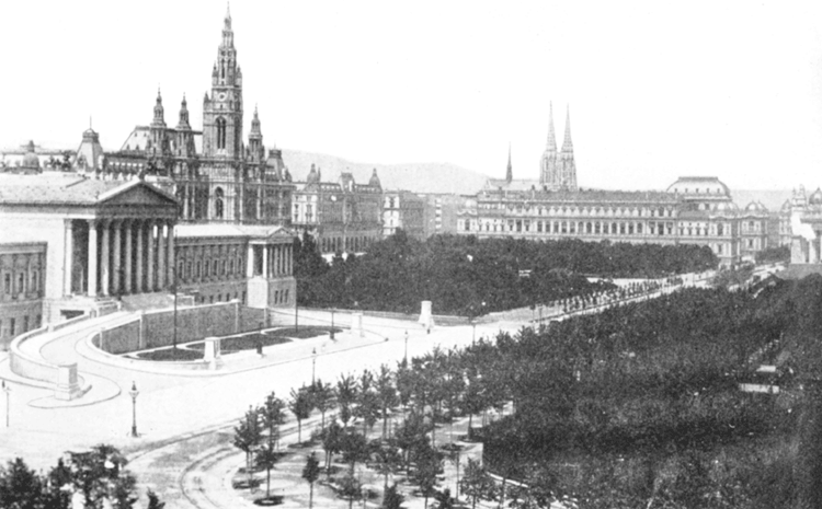 THE PARLIAMENT HOUSE IN VIENNA.