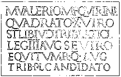 22. CLASSIC ROMAN INSCRIPTION IN STONE FROM A RUBBING. F.C.B.