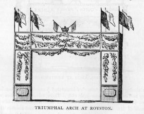 TRIUMPHAL ARCH AT ROYSTON.