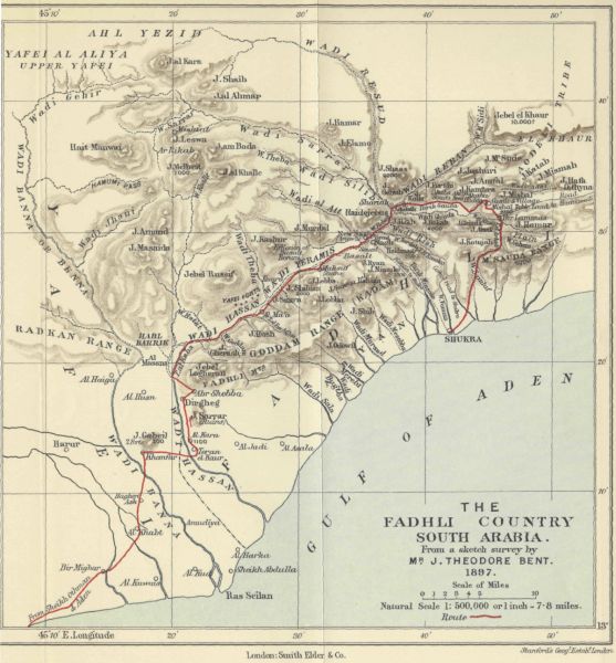 THE FADHLI COUNTRY SOUTH ARABIA