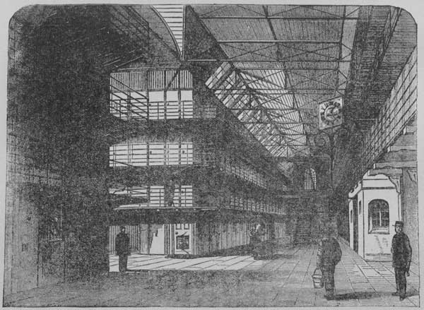 INTERIOR OF AN ENGLISH CONVICT PRISON.