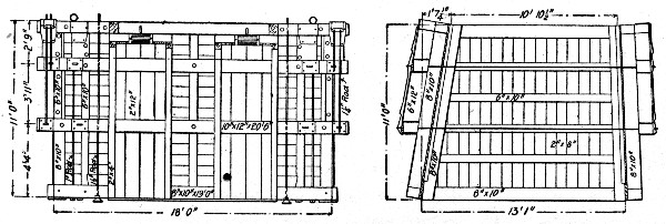 Fig. 86.—Mold for Concrete Block for Pier at Superior,
Wis.