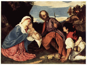 PLATE XV.—TITIAN

THE HOLY FAMILY

National Gallery, London