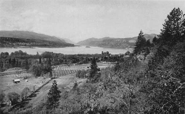 Along the Columbia River. "A region of surpassing
scenery"
