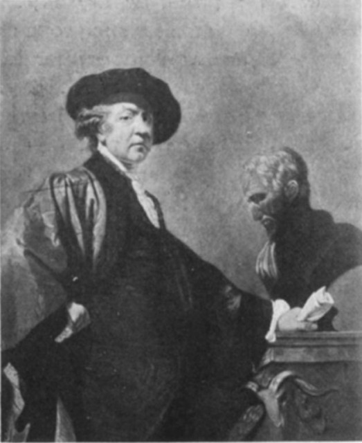 Portrait of Sir Joshua Reynolds by Himself Mezzotint by Valentine Green, 1739-1813