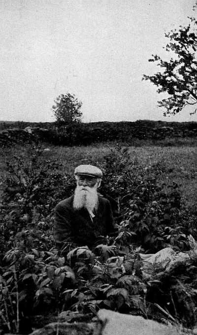 EATING RASPBERRIES ON THE SITE OF HIS GRANDFATHER'S
HOUSE, LONG SINCE TORN AWAY