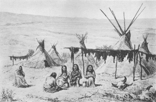 DRYING BUFFALO MEAT—A TYPICAL CAMP SCENE

Ernest Henry Griset