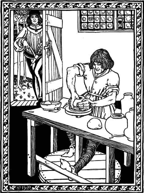 1500 A. D. POTTERY SCENE.