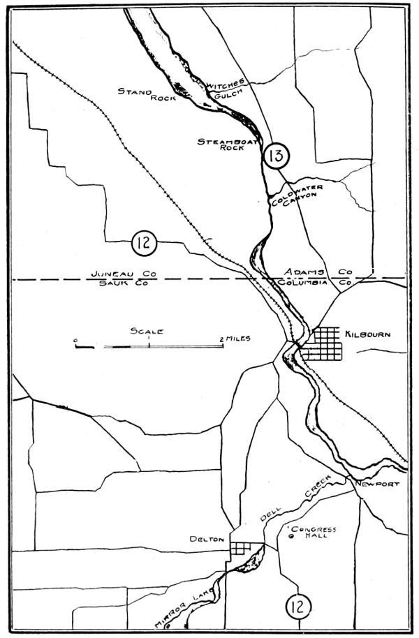 THE DELLS AND MIRROR LAKE REGION