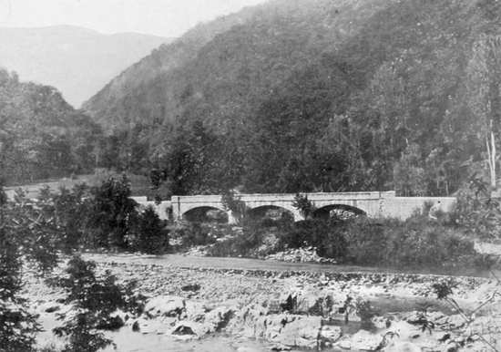 BAGNI DI LUCCA — PONTE SULLA BULIESIMA, DETTO PONTE CONTE DI TORINO.