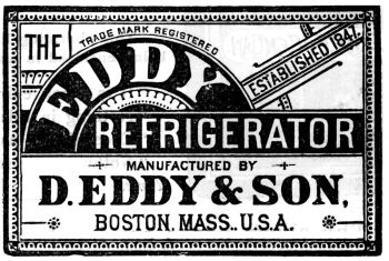 THE EDDY REFRIGERATOR emblem