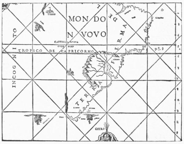 MARTYR-OVIEDO MAP, 1534.