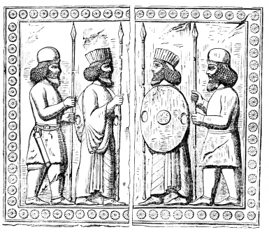 Fig. 92.—Relief from the Stairs of the Palace of
Darius.