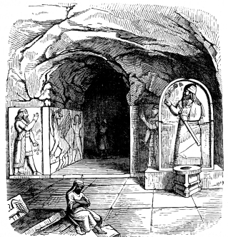 Fig. 58.—Entrance to one of the so-called Temples,
Nimrud.