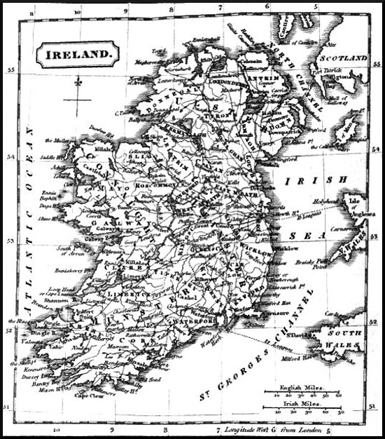 Map of Ireland