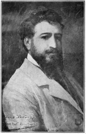 PORTRAIT DE BLASCO IBÁÑEZ PEINT PAR J. A. BENLLIURE A
ROME, EN 1896