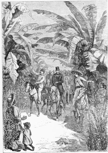 GENERAL GRANT ON A BANANA PLANTATION.