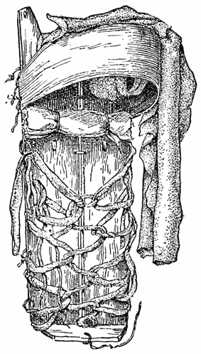 Fig. 9. Navaho baby-case or cradle (after Mason).