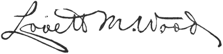 Lovett M. Wood (signature)