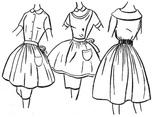 Aprons and skirt