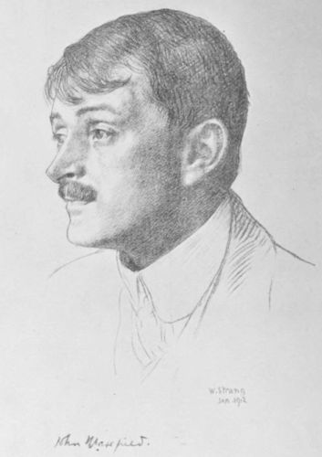 [Image unavailable: Portrait of John Masefield by W. Strang
dated Jan 1912