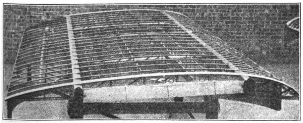 Fig. 12. Wing Structure of Handley-Page Giant Biplane.