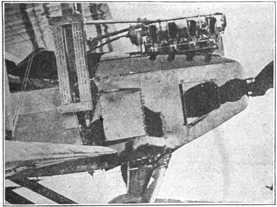 Fig. 12. Hall-Scott Motor and Side Type Radiator Mounting on a Typical Tractor.
