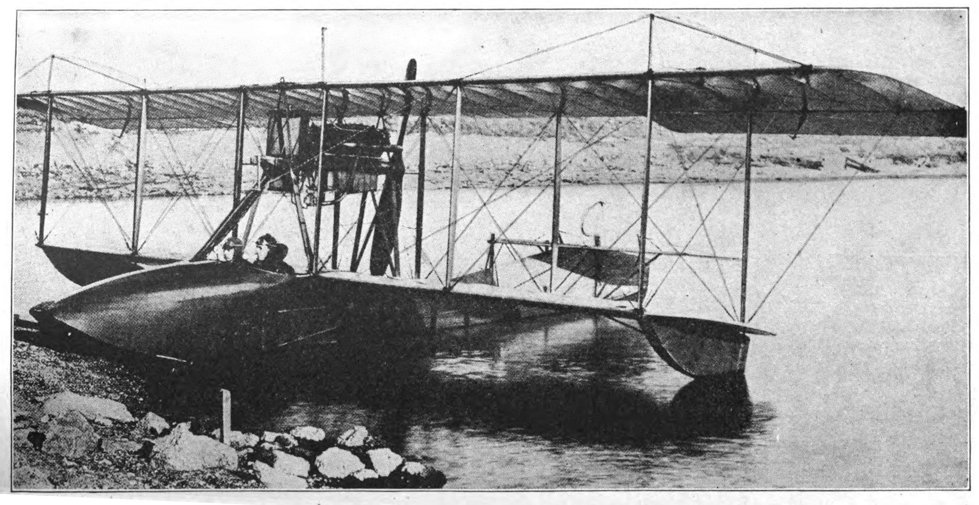 An Aeroplane Equipped with the Light Boat Hull Shown, in this Figure is Known as a "Flying Boat".