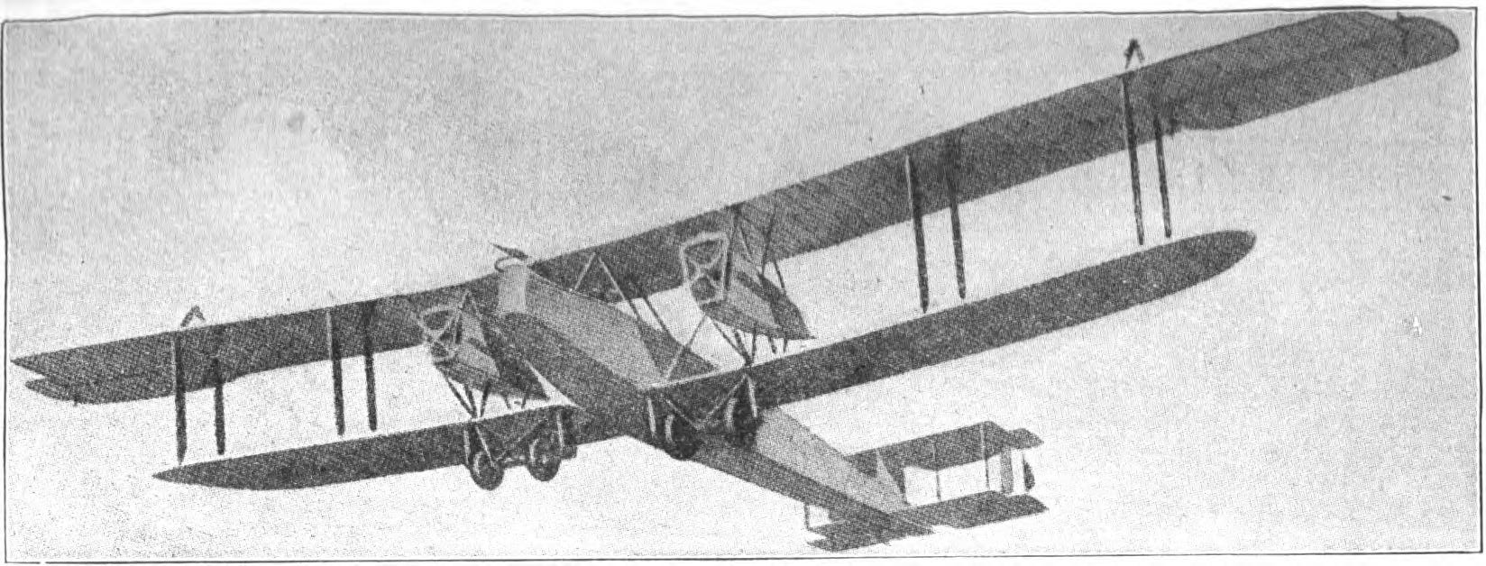 Fig. 3. Handley-Page "Giant" Bombing Type Biplane. Courtesy "*The Aeroplane*."