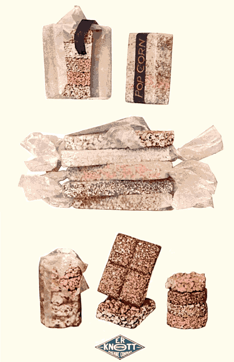 ‡(In color) Styles of pop-corn made on Knott’s Pop-Corn Machines