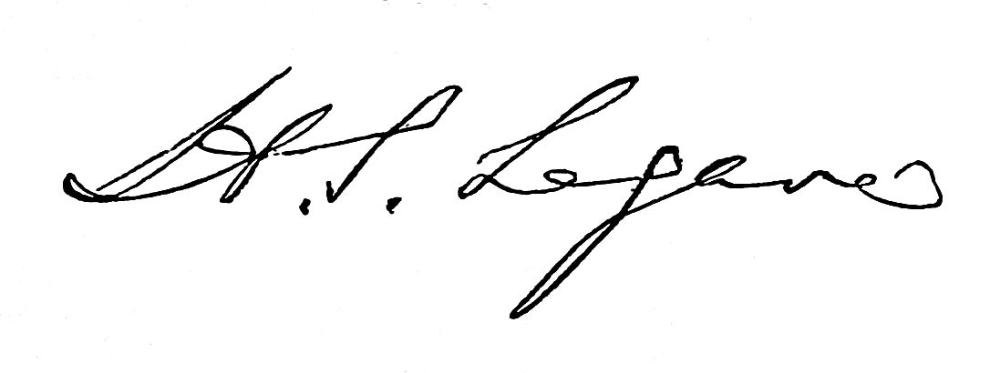 Signature of H. S. Legare