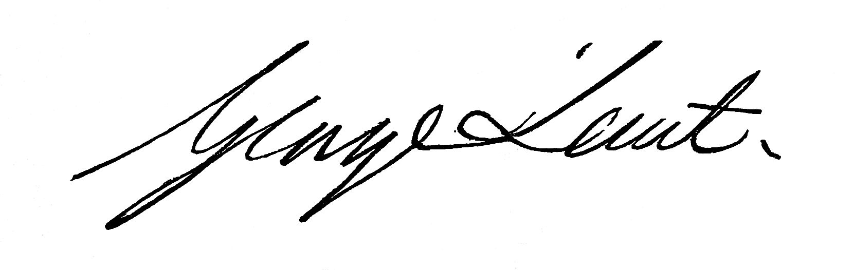 Signature of George Lunt
