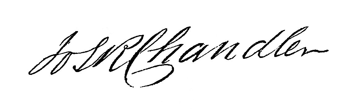 Signature of Jos R Chandler