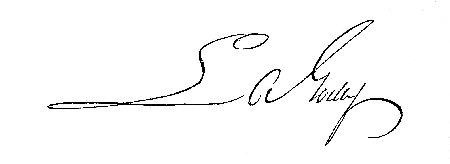 Signature of L A Godey